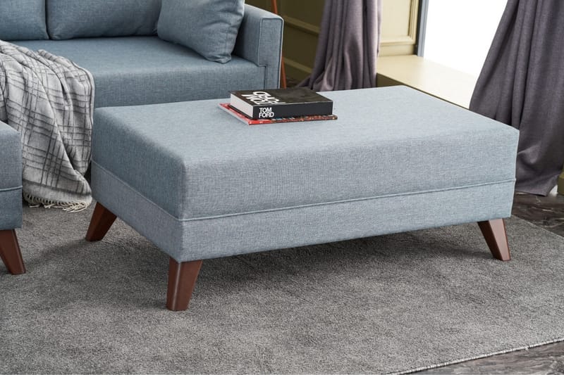 Antigua Sovesofa med Divan Venstre - Blå/Brun - Møbler - Sofaer - Sovesofaer