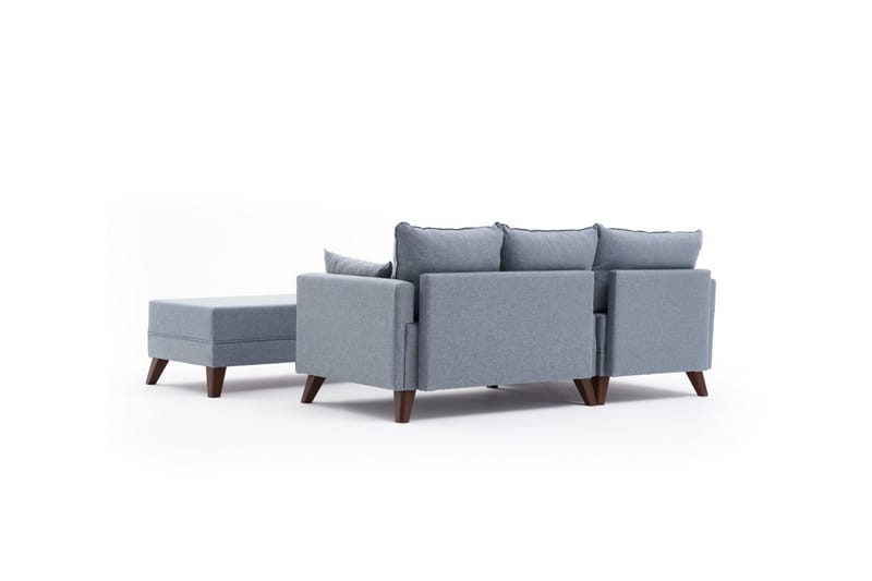 Antigua Sovesofa med Divan Venstre - Blå/Brun - Møbler - Sofaer - Sovesofaer