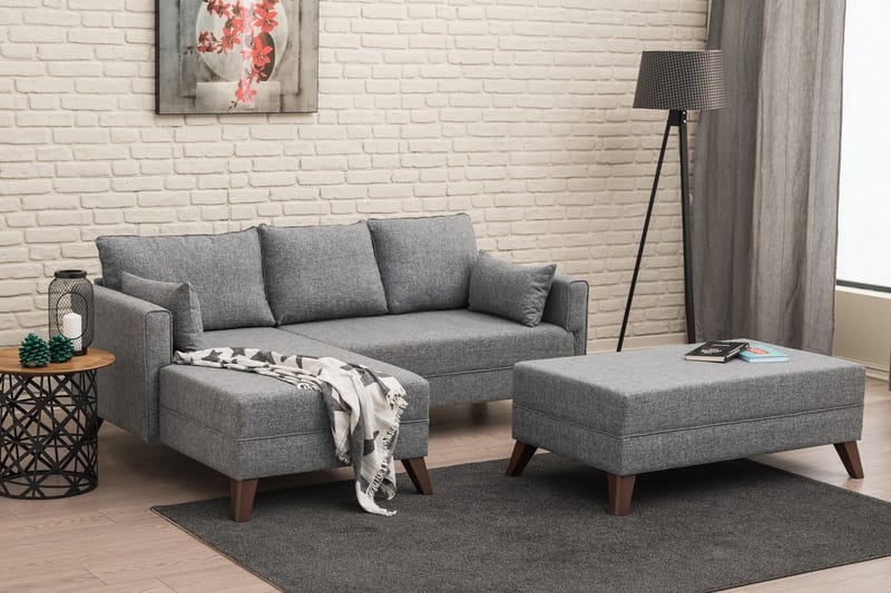 Antigua Sovesofa Venstre - Sofa med sjeselong - 4 seters sofa med divan