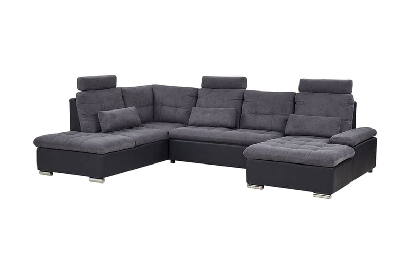 Aremark 5-seters Sovesofa med Oppbevaring - Grå - Møbler - Sofaer - Sovesofaer