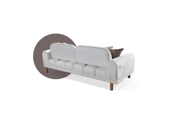 Astran Sovesofa 3-seter - Kremhvit - Møbler - Sofaer - Sovesofaer