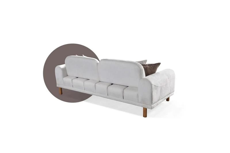 Astran Sovesofa 3-seter - Kremhvit - Møbler - Sofaer - Sovesofaer