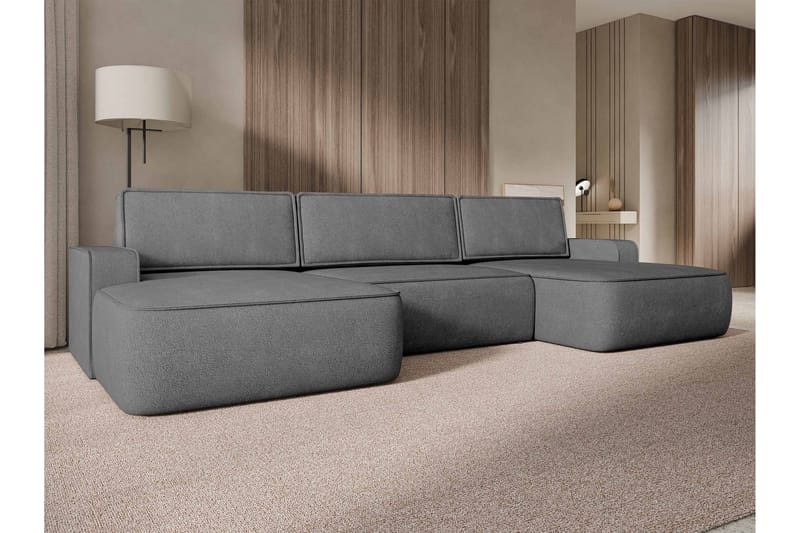 Avignon Sovesofa Dubbeldivan 5-sits - Grå - Møbler - Sofaer - Sovesofaer