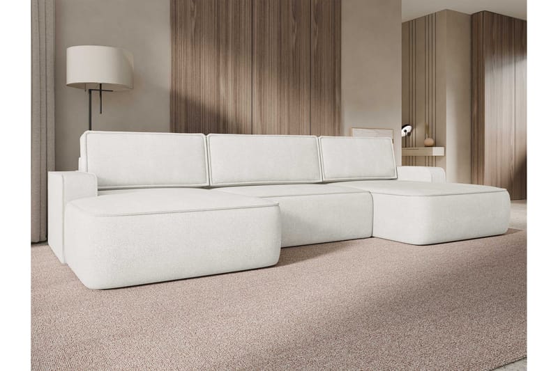 Avignon Sovesofa Dubbeldivan 5-sits - Hvit - Møbler - Sofaer - Sovesofaer