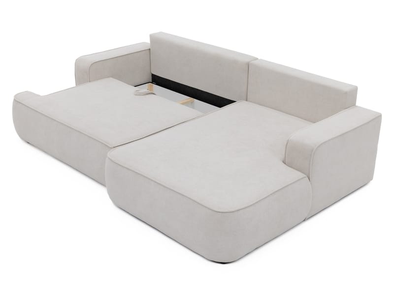 Avignon Sovesofa med sjeselong 3-seter - Beige - Møbler - Sofaer - Sovesofaer