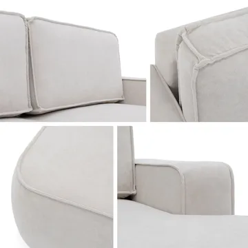 Avignon Sovesofa med sjeselong 3-seter - Beige - Møbler - Sofaer - Sovesofaer