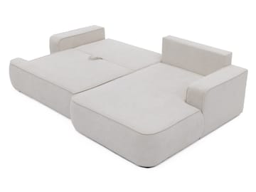 Avignon Sovesofa med sjeselong 3-seter - Hvit - Møbler - Sofaer - Sovesofaer