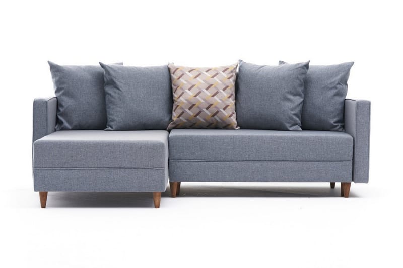Aydama Sovesofa m. Divan 4-seters 192x135 - Blå - Møbler - Sofaer - Sovesofaer