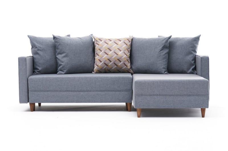 Aydama Sovesofa m. Divan 4-seters 192x135 - Blå - Møbler - Sofaer - Sovesofaer