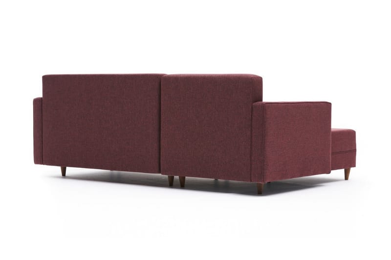 Aydama Sovesofa m. Divan 4-seters 192x135 - Rød - Møbler - Sofaer - Sovesofaer
