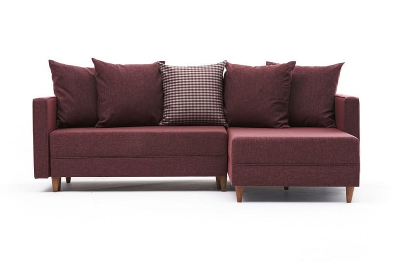 Aydama Sovesofa m. Divan 4-seters 192x135 - Rød - Møbler - Sofaer - Sovesofaer