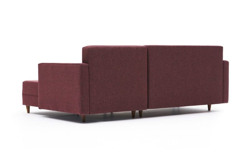 Aydama Sovesofa m. Divan 4-seters 192x135 - Rød - Møbler - Sofaer - Sovesofaer