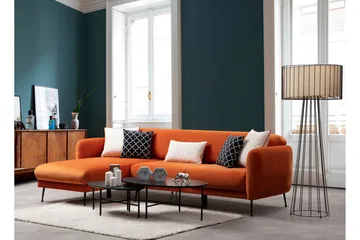 Azeriah Sovesofa med Divan Venstre - Oransje - Møbler - Sofaer - Sovesofaer