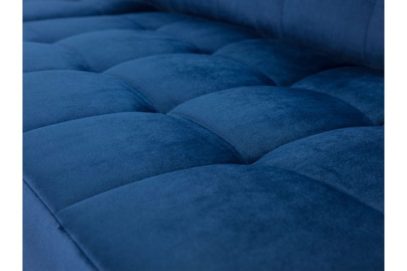 Azoulay Høyrevendt Sovesofa 123x193 cm med Oppbevaring i Fløyel - Grå - Møbler - Sofaer - Sovesofaer