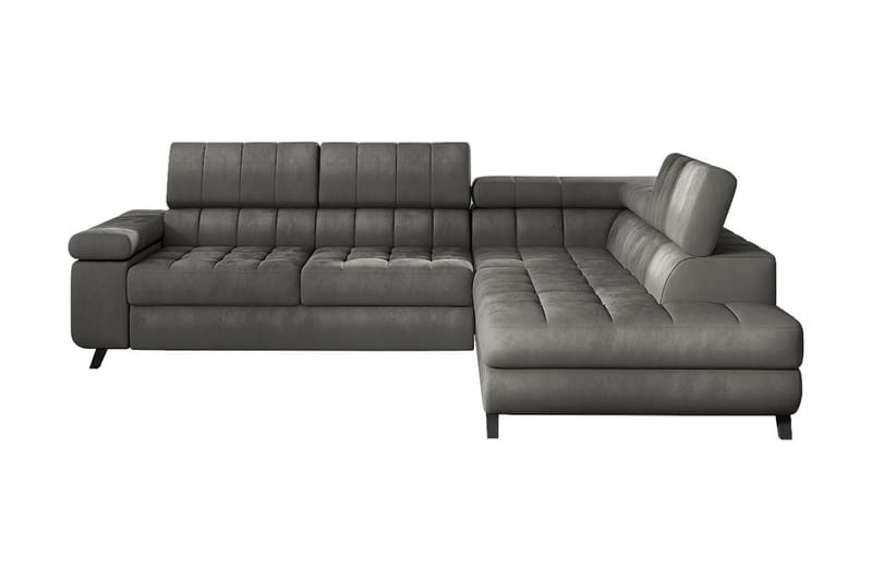 Azoulay Hjørnesofa Høyre - Grå - Møbler - Sofaer - Sovesofaer