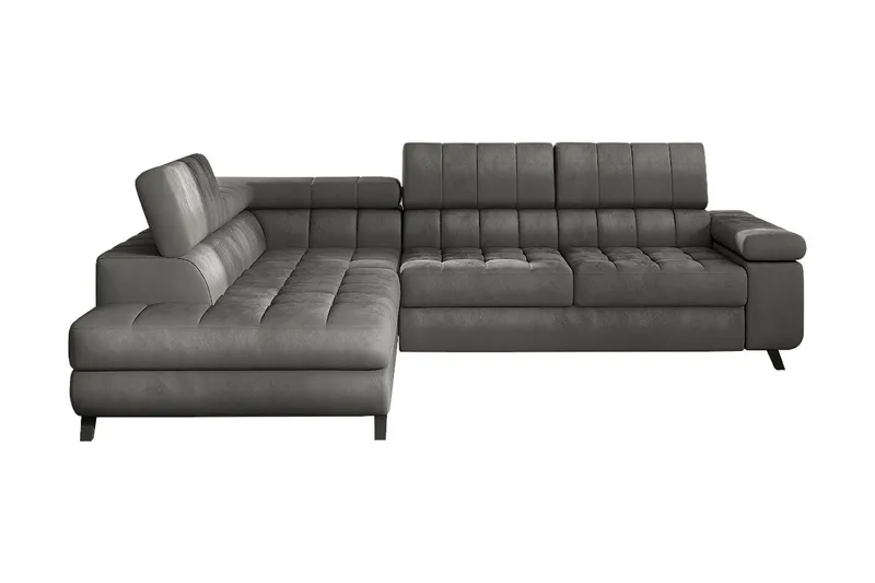 Azoulay Hjørnesofa Venstre - Grå - Møbler - Sofaer - Sovesofaer