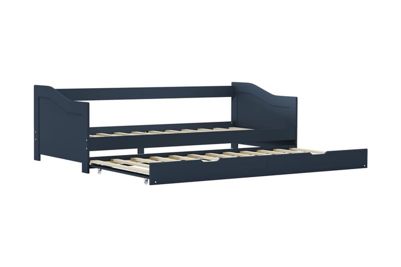 Bäddsoffa ram grå furu 90x200 cm - Grå - Møbler - Sofaer - Sovesofaer