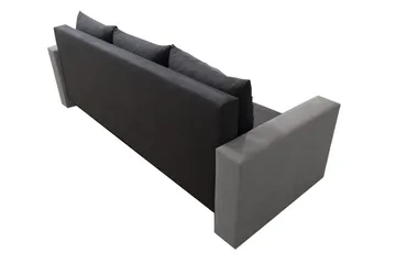 Banaso Sofa - Svart/Rød - Møbler - Sofaer - Sovesofaer