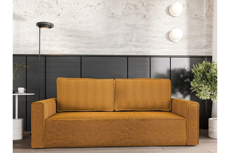 Bandon 2-seters Sovesofa - Mørkegul - Møbler - Sofaer - Sovesofaer