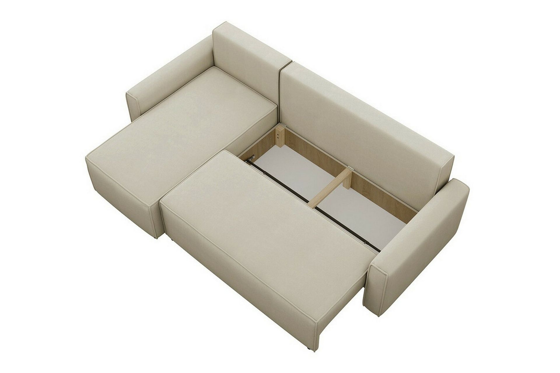 Bandon 3-seters Hjørnesovesofa - Beige - Møbler - Sofaer - Sovesofaer
