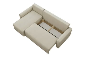 Bandon 3-seters Hjørnesovesofa - Beige - Møbler - Sofaer - Sovesofaer