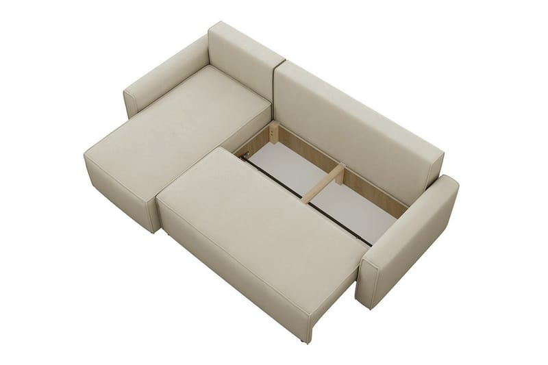 Bandon 3-seters Hjørnesovesofa - Beige - Møbler - Sofaer - Sovesofaer
