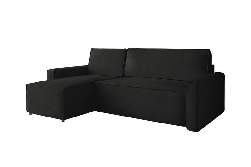 Bandon 3-seters Hjørnesovesofa - Svart - Møbler - Sofaer - Sovesofaer