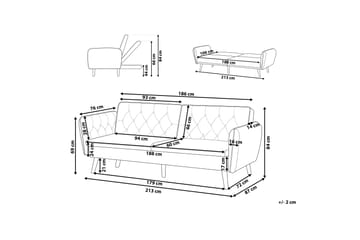 Bardu 2-seters Sovesofa - Fløyel/Mørkegrønn - Møbler - Sofaer - Sovesofaer