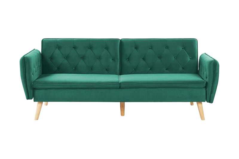 Bardu 2-seters Sovesofa - Fløyel/Mørkegrønn - Møbler - Sofaer - Sovesofaer