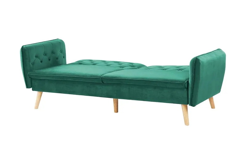 Bardu 2-seters Sovesofa - Fløyel/Mørkegrønn - Møbler - Sofaer - Sovesofaer