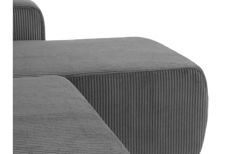 Barile Sovesofa med Dobbel Sjeselong 4-seter i Plysj - Brun - Møbler - Sofaer - Sovesofaer