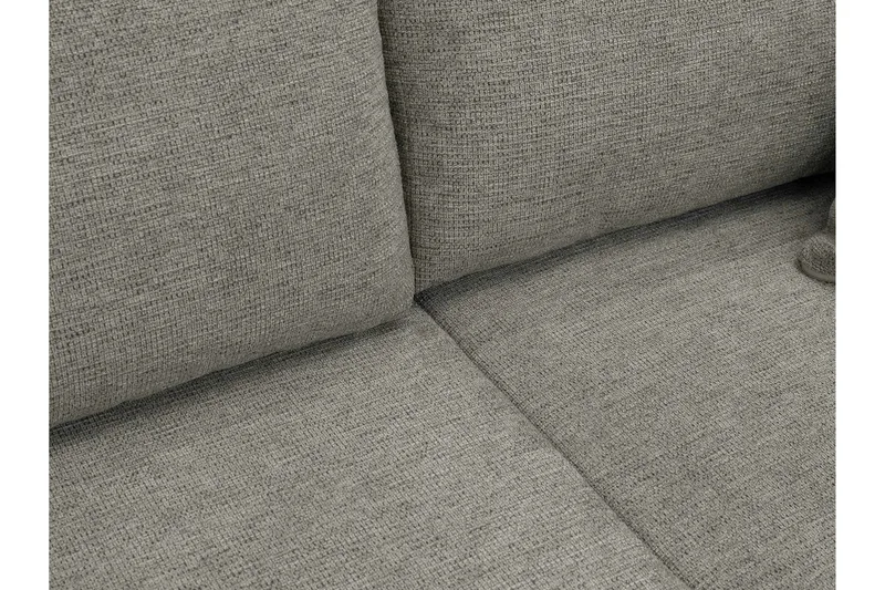 Barile Sovesofa med Dobbel Sjeselong 4-seter i Plysj - Hvit - Møbler - Sofaer - Sovesofaer