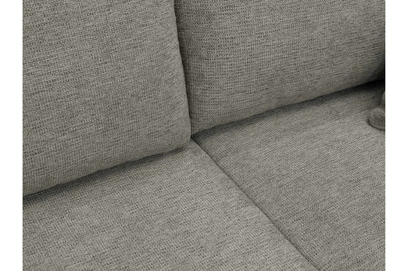 Barile Sovesofa med Dobbel Sjeselong 4-seter i Plysj - Beige - Møbler - Sofaer - Sovesofaer