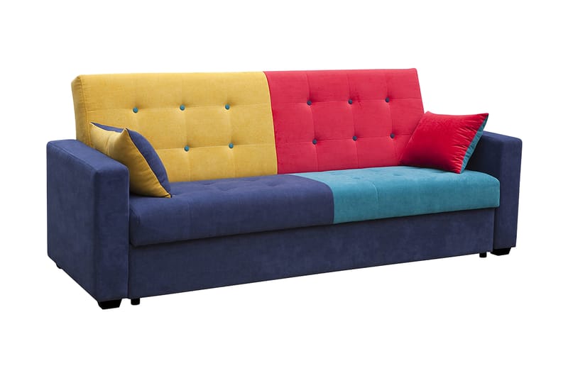 Bartek Sovesofa 224x88x90 cm - Sovesofaer - 3 seters sovesofa - Fløyel sofaer