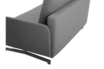 Belfast 2-seter Utfellbar Rektangulær Sovesofa 147x197 cm i Stoff - Grå - Møbler - Sofaer - Sovesofaer