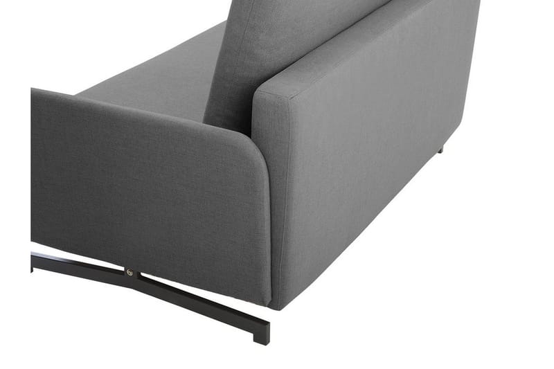 Belfast 2-seter Utfellbar Rektangulær Sovesofa 147x197 cm i Stoff - Grå - Møbler - Sofaer - Sovesofaer