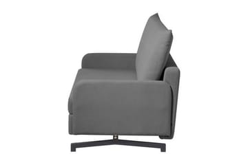 Belfast 2-seter Utfellbar Rektangulær Sovesofa 147x197 cm i Stoff - Grå - Møbler - Sofaer - Sovesofaer