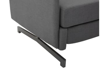 Belfast 2-seter Utfellbar Rektangulær Sovesofa 147x197 cm i Stoff - Grå - Møbler - Sofaer - Sovesofaer