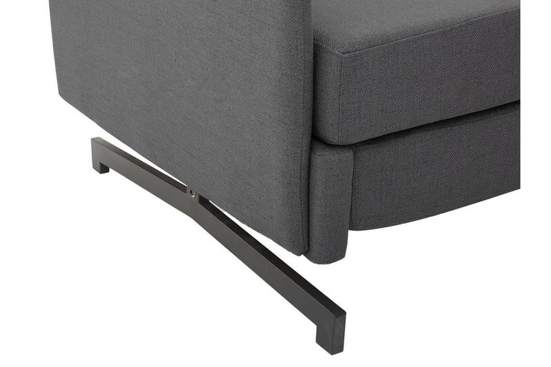 Belfast 2-seter Utfellbar Rektangulær Sovesofa 147x197 cm i Stoff - Grå - Møbler - Sofaer - Sovesofaer