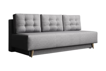 Bella Sovesofa 142x200 cm med Oppbevaring i Stoff - Grå - Møbler - Sofaer - Sovesofaer