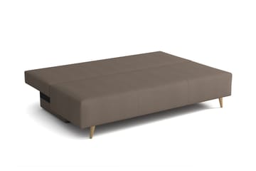 Bella Sovesofa 142x200 cm med Oppbevaring i Stoff - Grå - Møbler - Sofaer - Sovesofaer