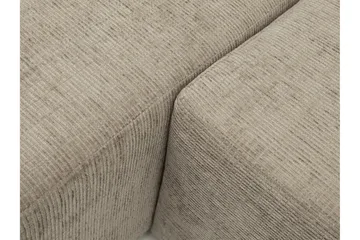 Bella Sovesofa med Sjeselong 3-seter i Plysj - Grå - Møbler - Sofaer - Sovesofaer