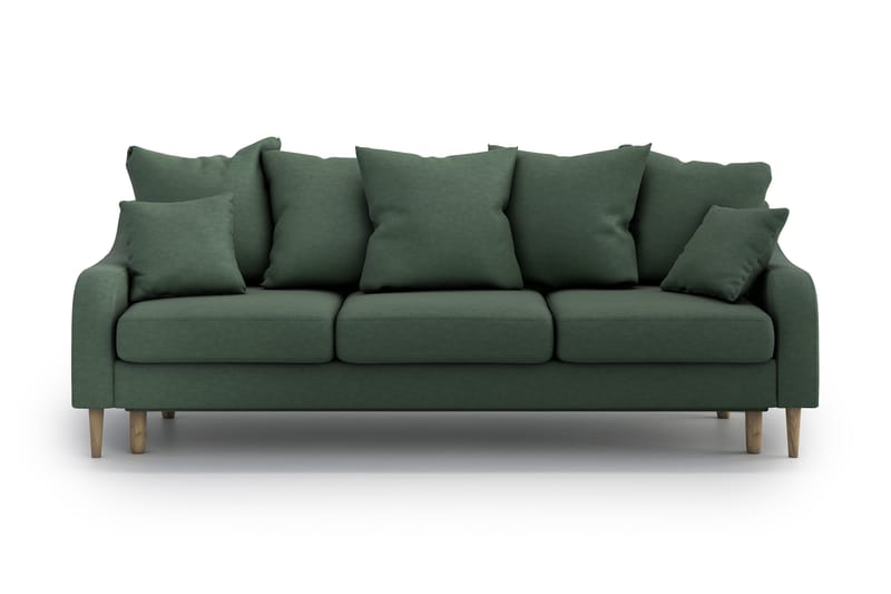 Benite 3-seter Sovesofa - Grønn - Sovesofaer - 3 seters sovesofa