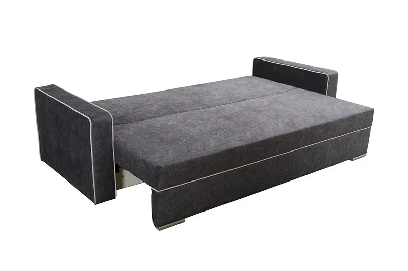 Beno 3-seters Sovesofa 143x200 cm med Oppbevaring i Stoff - Brun - Møbler - Sofaer - Sovesofaer