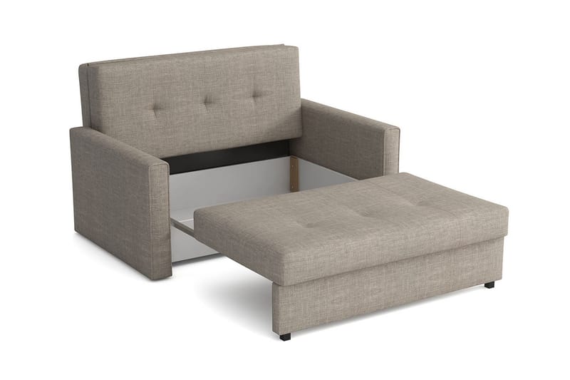Bensbyn 2-seter Sovesofa 112x196 cm med Oppbevaring i Stoff - Grå - Møbler - Sofaer - Sovesofaer