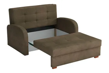 Bensbyn 2-seter Sovesofa 112x196 cm med Oppbevaring i Stoff - Gul - Møbler - Sofaer - Sovesofaer