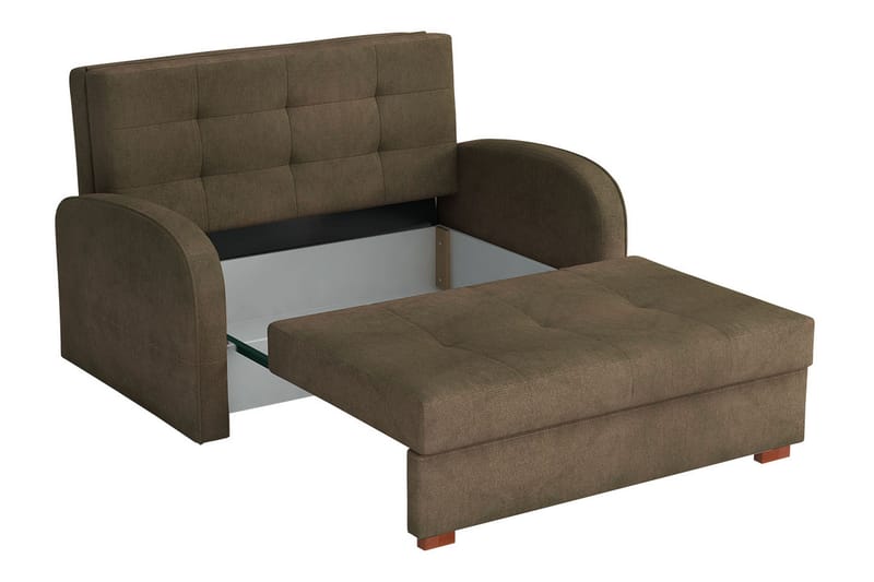 Bensbyn 2-seter Sovesofa 112x196 cm med Oppbevaring i Stoff - Gul - Møbler - Sofaer - Sovesofaer