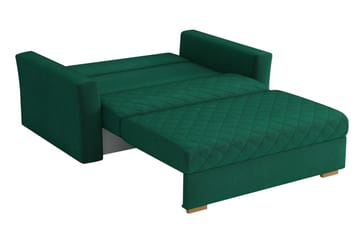 Bensbyn 2-seter Sovesofa 115x196 cm Sovbar Diamantsydd i Fløyel - Grå - Møbler - Sofaer - Sovesofaer