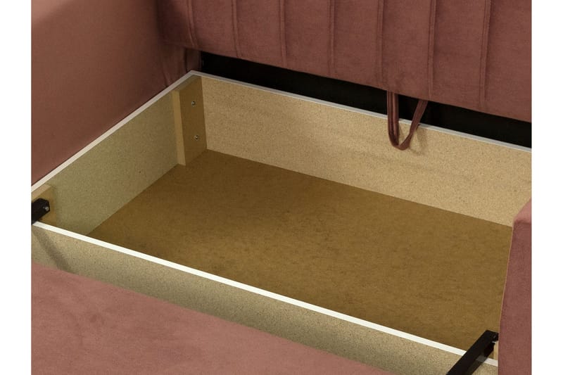 Bensbyn 2-seter Sovesofa 132x196 cm Sovbar Vertikalt Sydd i Stoff - Grå - Møbler - Sofaer - Sovesofaer