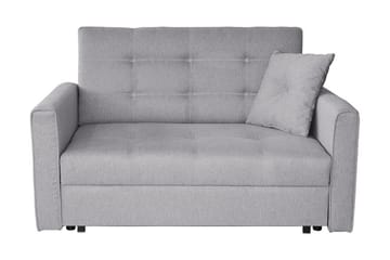 Bensbyn 2-seter Uttrekkbar Sovesofa 112x196 cm med Oppbevaring i Stoff - Grå - Møbler - Sofaer - Sovesofaer